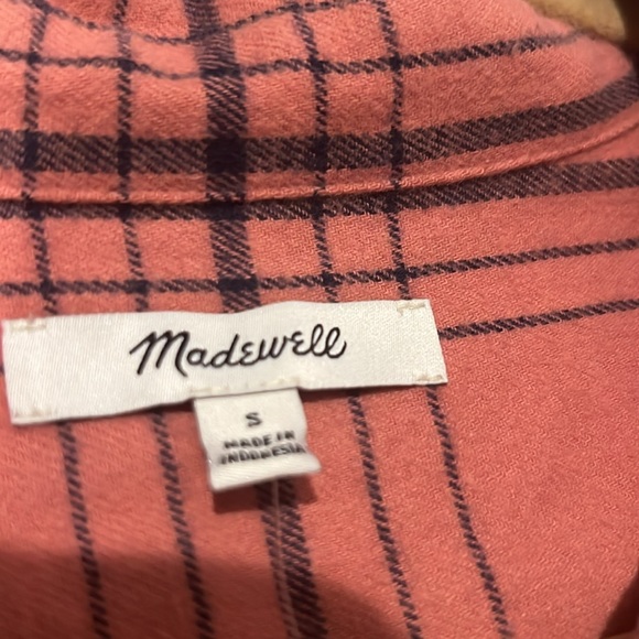 NWT MADEWELL PULLOVER FLANNEL TOP - Picture 3 of 4